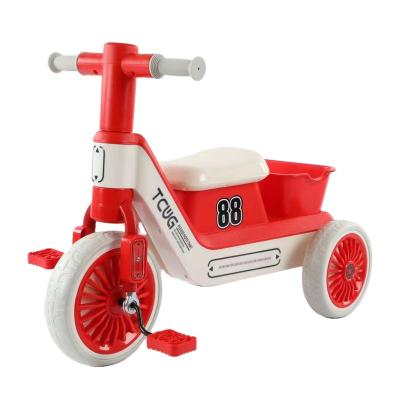 China Double children's tricycle Factory  be customized Children Tricycle Shock Proof Easy Riding Baby Toys Bike Factory  3 Wheels Boys Girls Kids Ride on Car for sale