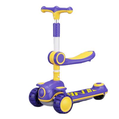 China Steel High Quality Multi-functional kids kick scooter 3 in 1 pedal scooter for baby 2-7 years old for sale