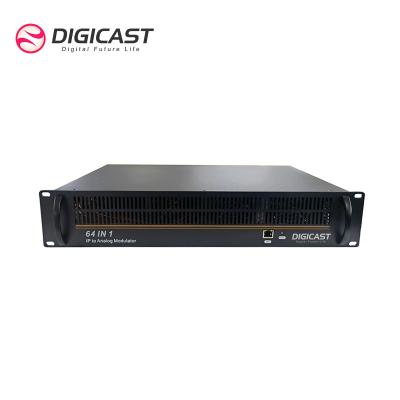 China 64 in 1IP to Analog Modulator HEVC H.265 H.264 AVC MPEG-2 TS IP to Converter DMB-6100 Plus Analog for sale