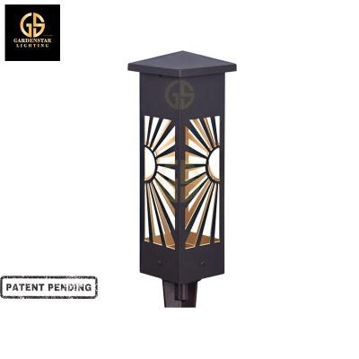 China IP65 Modern Low Voltage 12V 6W LANDSCAPE Light Waterproof Aluminum Pattern Bollard Light Outdoor IP65 Path Light for sale