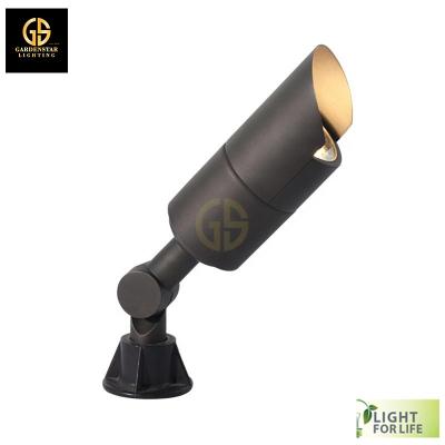 China LANDSCAPE Low Voltage 12V MR16 Slim Solid Antique / Brass Landscape Spot Light Garden Light Matte Bronze Finish for sale