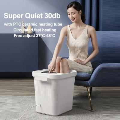 China 2 Shower Faucets High White Label Foot Body Electric Basin Hydromassage Foot Bath With Detachable Massager Dish for sale