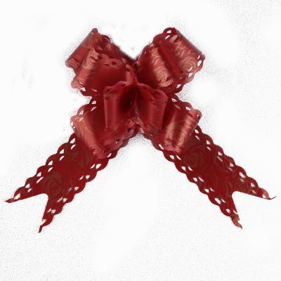 China High Quality Competitive Price Christmas Butterfly Bow Ribbon Pull Bow Gift Wrap Pull Ribbon Bow For Gift Decoration for sale