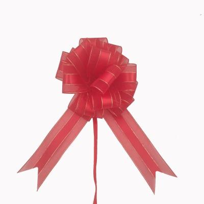 China Wholesale Pull Hanger 50mm Gift Wrap Pull String Hangers Organza Ribbon To Pull Bows For Gift Decoration WD for sale