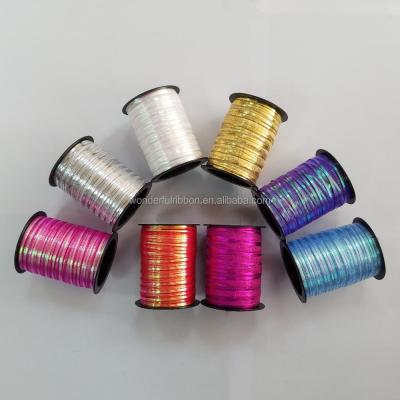 China Plastic Wedding Decoration Ribbon Metallic Spool Or Splendor Curling Ribbon For Gift Package for sale