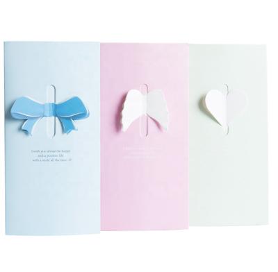 China 2018 practical teachers' day gift certificates florist recyclable three-dimensional hollow gift card bows for sale