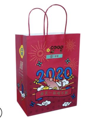 China Recyclable Large Custom Paper Bag Custom Printed Clothing Shopping Tote Bag Recyclable LOGO Clothing Packaging Bag for sale