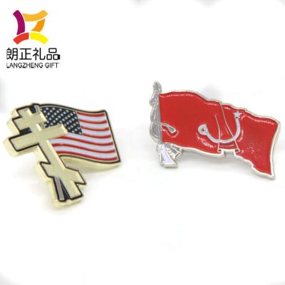 China Soft Metal Country Europe Enamel Japan National Flag Lapel Pin Badge for sale