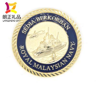 China Wholesale Custom Europe Navy Metal Challenge Coins For Sale for sale