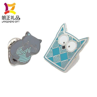 China Hot Promotional Europe New Enamel Metal Cat Pin for sale