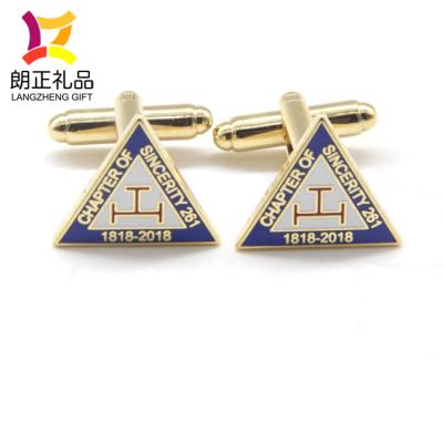 China Europe excellent quality custom made round club metal swimming cufflinks for sale