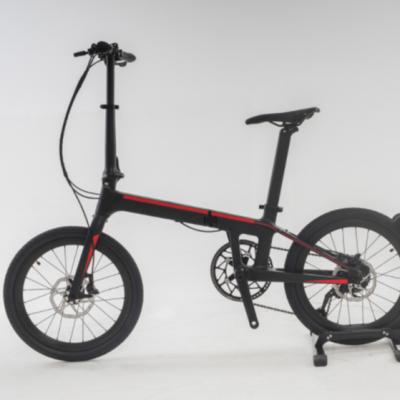 China kafeidi carbon fiber ultralight carbon fiber disc brake nine-speed folding bicycle for sale