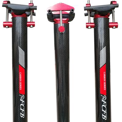 China 2016 New FCFB FW Dotted Line Red Carbon Fiber Jump Seat Tube Full Length 580x33.9 FW-SE-06-4 for sale