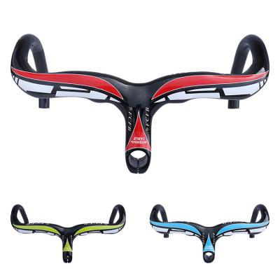 China New Toray T700 Integrated Bending Handle Carbon Fiber Mountain Bikes FCFB FW Light Weight Full Carbon Fiber Mountain Bike Road Bike for sale