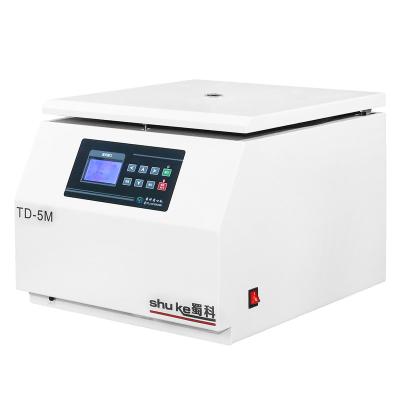 China TD-5M Desktop Low Speed ​​5000 rpm Swing Out Rotor 500ml Blood Tubes Medical Lab Large Volume 4*500ml Centrifuge for sale