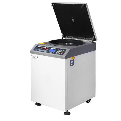 China LG-18 High Speed ​​Floor Standing Refrigerated Angle Rotor 50ml Large Volume 4*250ml Lab Centrifuge for sale