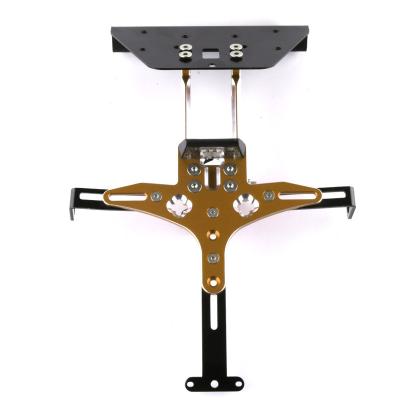 China CNC Aluminum Alloy Motorcycle Accessories Aluminum Alloy Motorcycle Bracket Rear License Plate Holder License For Kymco Ak550 for sale