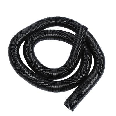 China Customized Heavy Duty Industrial Black Steel Reinforced Expandable Hose Vacuum Cleaner Hose Static Abrasion PVC Flexible Stretch Hose for sale