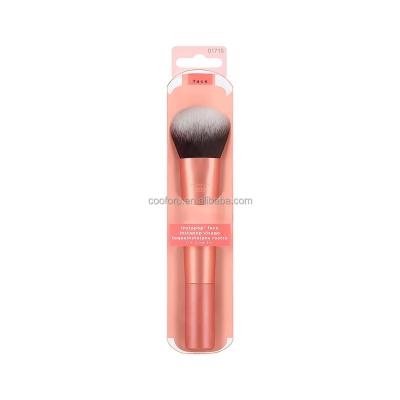 China Angular Blush Single Rose Gold Wholesale Custom Synthetic Real Foundation Techniques Everyday Essentials Makeup Brushes Set Private Label for sale