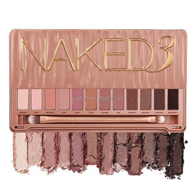 China Waterproof Naked3 Make Up Chameleon Multichrome Private Label Eyeshadow Eye Shadow Palette Pallette Pallet Private Label Customize Pigment for sale