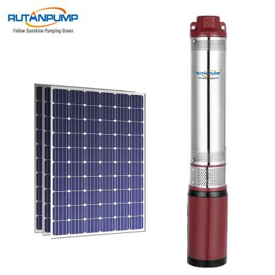 China High efficiency RUTANPUMP brush solar powered water pumps solar water pump for agriculture water pump solar system for sale