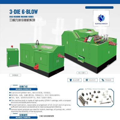 China 3 nuez completamente automática perno-tuerca de la máquina de recalcar del soplo del dado 6 que forma la máquina de hacer cabezas en frío fría de la máquina en venta