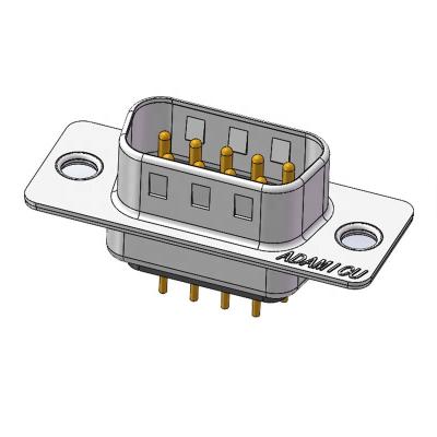 China audio & Industrial type video controller pcb pin connectors straight for pcb termination dsub 9 pin rs232 male connector for sale