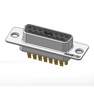 China audio & Video Type D-Sub 15 DB Female Pin Female Pin Factory Computer Monitor VGA Connector Screw Solder Connectors for sale