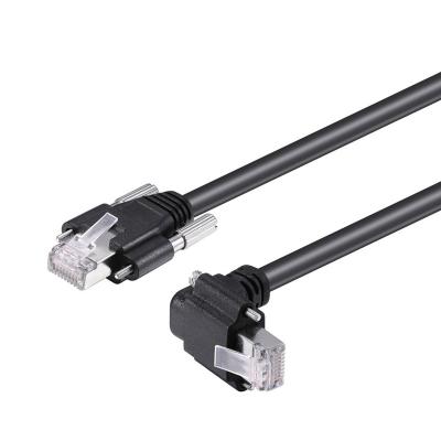 China CCD Electronic Industrial Drag Camera Gigabit Network Chain Cable RJ45 To Elbow Cable Static for sale