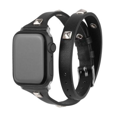 China Fanshion Fashion Color Style TPU Leather Watch Band For Apple Watch for sale