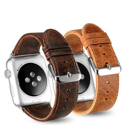 China Fanshion Hot Selling Custom Leather Watch Band Strap For Smart Watch for sale