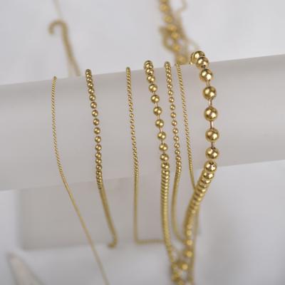 China Wholesale Raw Good Quality Ball Chain BBC Classic Single Brass Chain for sale