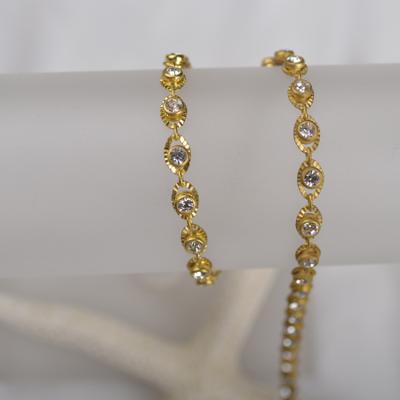 China raw classic korean wholesale excellent quality brass chain with crystal oktant stone for sale