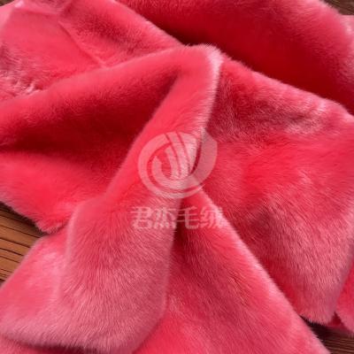 China Junjie Auto custom acrylic plush home textile plush fabric clothing sofa floral printed short velvet fabric for sale