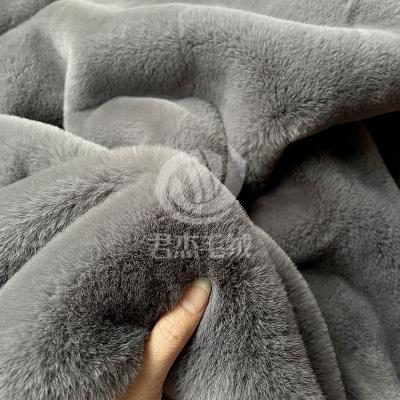 China Custom PV Auto Upholstery Custom 100% Polyester Plush Toy Teddy Bear Twisted Fur Fabric for sale