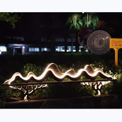 China Led landscape illuminated light lamp chair outdoor waterproof luminous city furniture SZ-30-0008 for sale