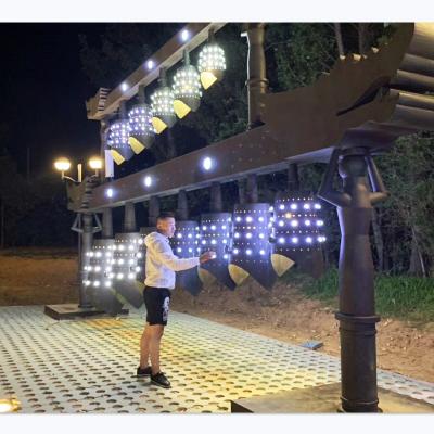 China Commercial Creative Outdoor Custom Pattern Light Ornaments LED Interactive Usage Chime for sale