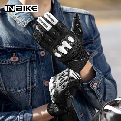 China Inclined Sports Motorcycle Motocross Bicycle Gloves CM906 Breathable Hard Protector INBIKE Shell Cycling Gloves Carbon Fiber for sale