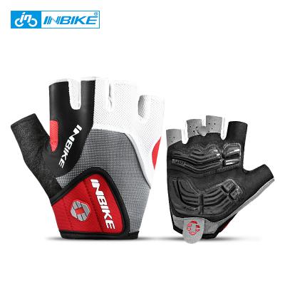 China INBIKE Men's Outdoor Sports Gel Half Finger Padded Breathable Mesh Skiing Racing Climbing Cycling Gloves IF239 for sale