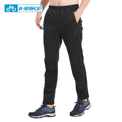 China INBIKE Breathable Thermal Fleece Lined Cycling Anorak Pants Windproof Jogging Cycling Pants For Men WP701 for sale