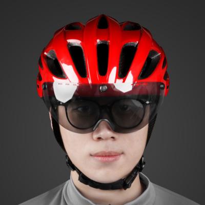 China Detachable Magnetic Lens PC Goggles INBIKE Helmet Unisex Goggles Cycling Bike Cycling Helmet IH19301 for sale