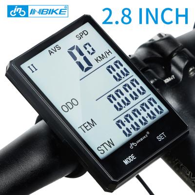 China Waterproof Backlight INBIKE Bicycle Computer Radio Wired MTB Bike Watch LED Digital Rate Cycling Stopwatch for sale