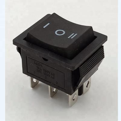 China On-to-on 3 way 6 pin dpdt double reset rocker switch for sale