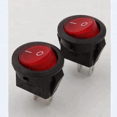 China On - Off Mount Wiring Red Illuminated Coffee Maker Rocker Switch for sale