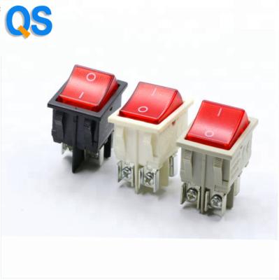 China 250V 16A 20A T85 black and white rocker switch from China supplier KCD4 for sale