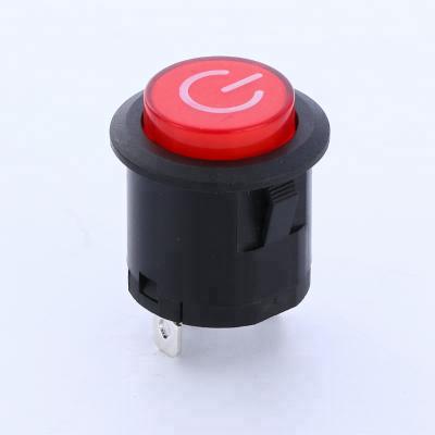 China Plastic Electric Power Push Button Wall Switches With Two Terminals for sale