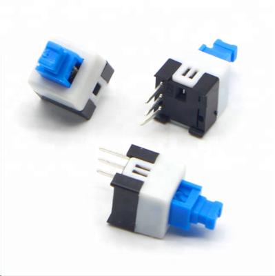 China Copper Mini Self Locking 6 Pin DC 30v 1A Push Button Switch With 7*7 8*8 for sale