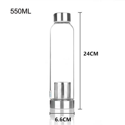 China Hot Sale 550ML Leak Proof Borosilicate Viable Clear Glass Water Bottle With Tea Infuser For Sports for sale