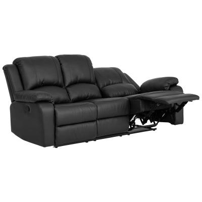 China 2021 Latest Design Expandable Black Leather Folding Couch With Sofa Bed Function for sale