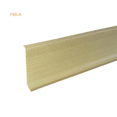 China RT-F85-A luxury, wholesale plastic planking profile pvc flooring board foamed pvc plinth for sale